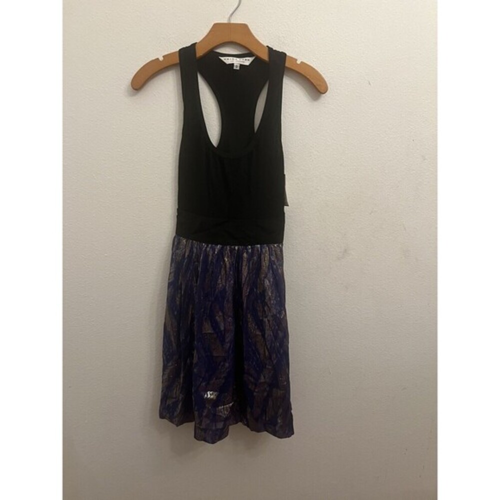 Trina Turk Black and Blue Mini Dress